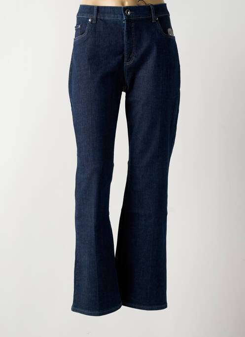 Jeans coupe droite bleu ANNA MONTANA pour femme