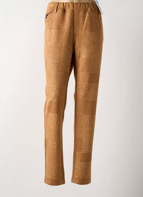 Jegging marron QUATRE VINGT JOURS pour femme