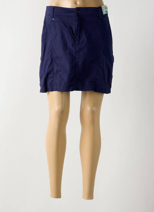 Jupe courte bleu QUATRE VINGT JOURS pour femme