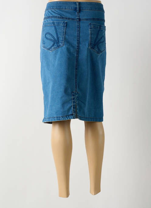 Jupe mi-longue bleu CONCEPT K pour femme