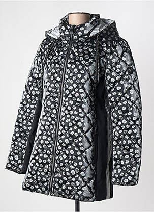 Doudoune poches a capuche noir AZAY femme