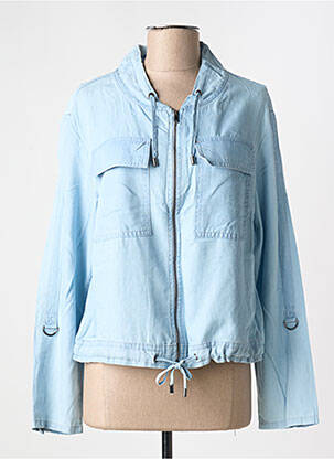 Veste casual fermeture zippée sur le devant bleu BARBARA LEBEK femme