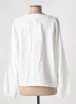 Veste casual col rond blanc JOY OF LIFE femme