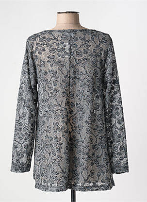 Blouse col rond manches longues gris G!OZE femme