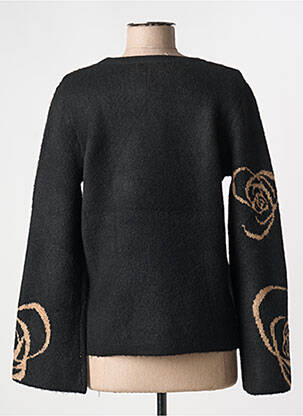 Pull coupe droite manches longues noir TELMAIL femme