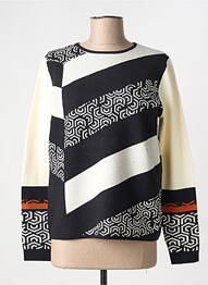 Pull stretch manches longues noir TELMAIL femme