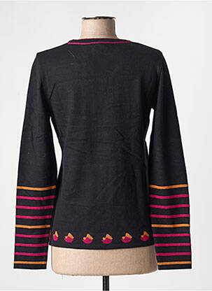Pull coupe cintrée manches longues noir TELMAIL femme
