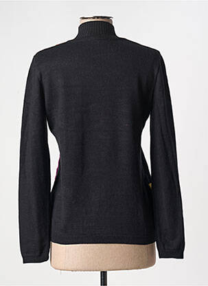 Pull coupe cintrée manches longues noir TELMAIL femme