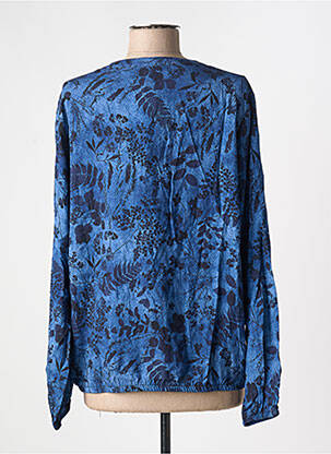 Blouse imprimé fantaisie manches longues bleu JOY OF LIFE femme