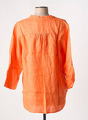 Blouse col rond manches longues orange JOY OF LIFE femme