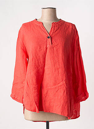 Blouse col rond manches longues rouge JOY OF LIFE femme