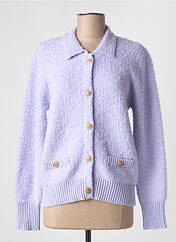 Gilet manches longues violet JOY OF LIFE pour femme seconde vue