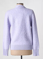 Gilet manches longues violet JOY OF LIFE pour femme seconde vue