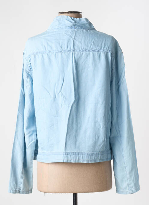 Veste casual fermeture zippée sur le devant bleu BARBARA LEBEK femme
