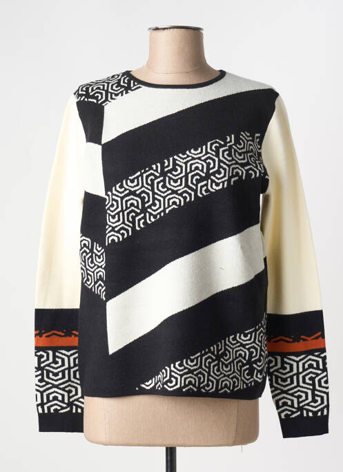 Pull stretch manches longues noir TELMAIL femme