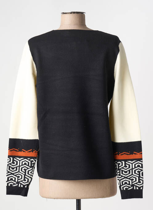 Pull stretch manches longues noir TELMAIL femme