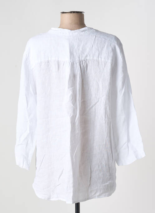 Blouse col rond manches longues blanc JOY OF LIFE femme