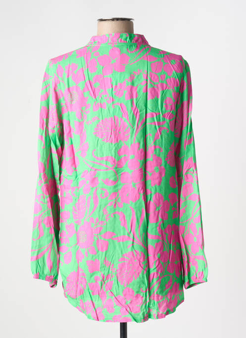 Blouse imprimé fleurs manches longues vert JOY OF LIFE femme