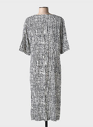 Robe mi-longue manches courtes manches courtes noir MICHA femme