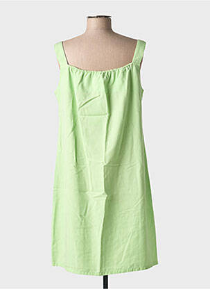 Robe mi-longue sans manche sans manche vert COUTURIST femme