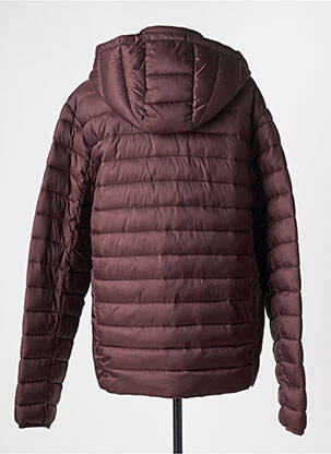 Doudoune poches a capuche marron SEA BARRIER homme