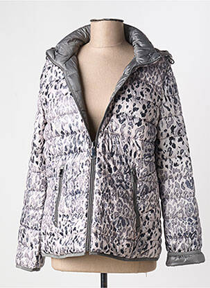 Doudoune poches a capuche gris BARBARA LEBEK femme