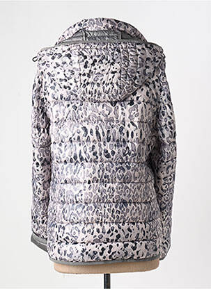 Doudoune poches a capuche gris BARBARA LEBEK femme