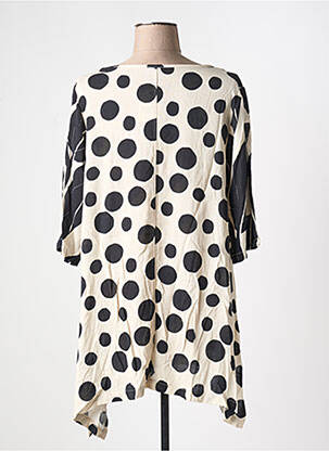 Tunique manches longues imprimé fantaisie beige G!OZE femme