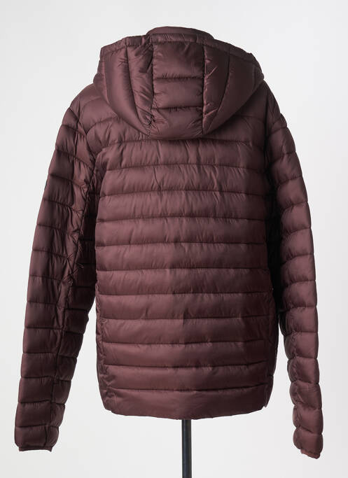 Doudoune poches a capuche marron SEA BARRIER homme