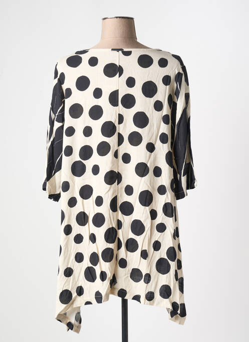 Tunique manches longues imprimé fantaisie beige G!OZE femme