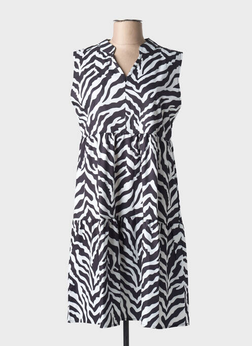 Robe mi-longue noir NARA pour femme