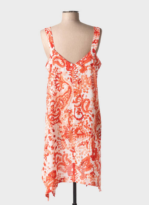 Robe mi-longue orange G!OZE femme