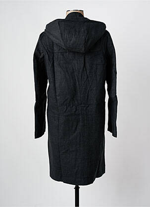 Manteau long a capuche a capuche gris ARELINE femme