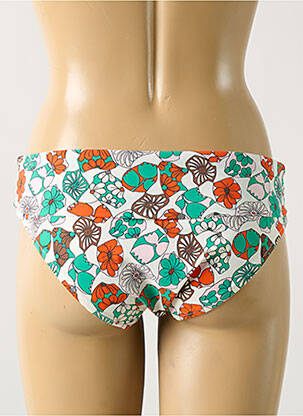 Bas de maillot de bain imprimé fleurs culotte vert PASSIONATA femme