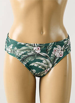 Bas de maillot de bain imprimé tie and dye culotte vert WATERCULT femme