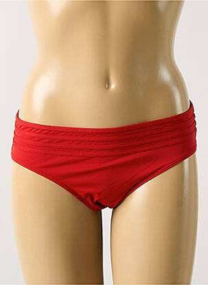 Bas de maillot de bain tissage satiné culotte rouge D NU D femme
