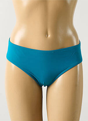 Bas de maillot de bain effet matière satinée culotte bleu AUBADE femme