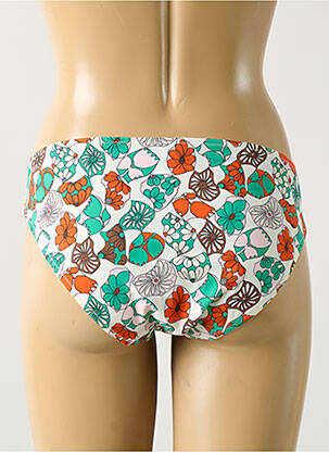 Bas de maillot de bain imprimé fleurs culotte vert PASSIONATA femme