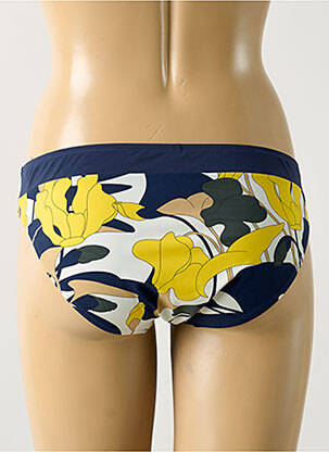 Bas de maillot de bain imprimé fleurs culotte bleu CHANTELLE femme