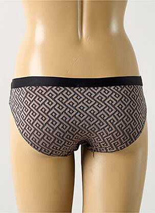Bas de maillot de bain tissage satiné culotte noir LE BOURGET femme