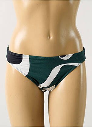 Bas de maillot de bain imprimé fantaisie culotte vert D NU D femme