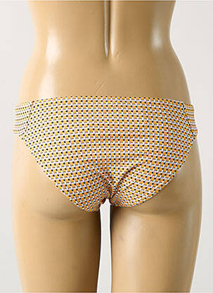 Bas de maillot de bain effet matière satinée culotte orange D NU D femme