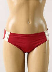 Bas de maillot de bain rouge LE BOURGET pour femme seconde vue