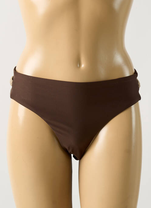 Bas de maillot de bain marron HATEIA pour femme