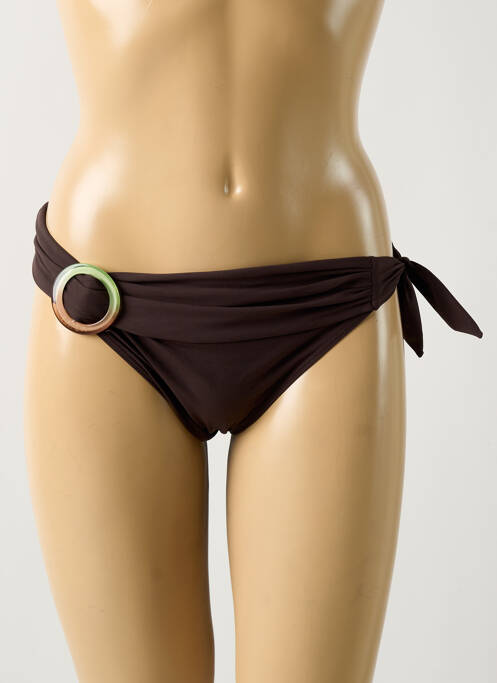 Bas de maillot de bain marron HATEIA pour femme
