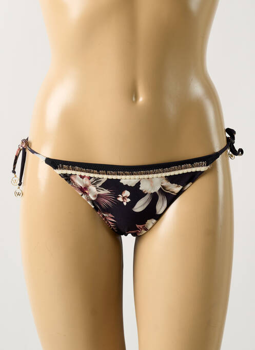 Bas de maillot de bain noir WATERCULT pour femme