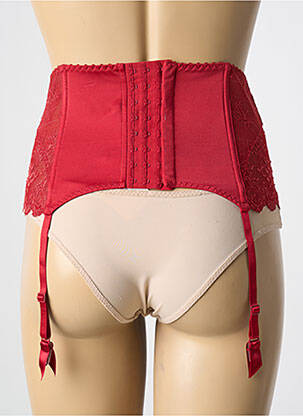 Guêpière/porte-jarretelle avec armature rouge AUBADE femme