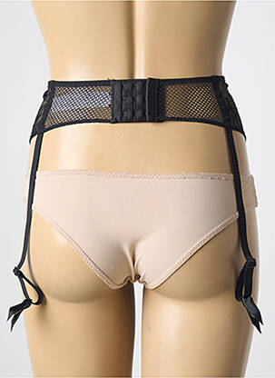 Guêpière/porte-jarretelle broderie noir CHANTELLE femme