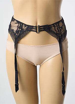 Guêpière/porte-jarretelle broderie noir CHANTELLE femme