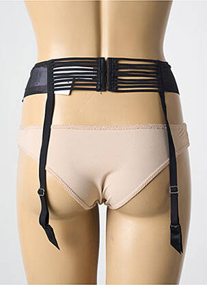Guêpière/porte-jarretelle broderie noir CHANTELLE femme